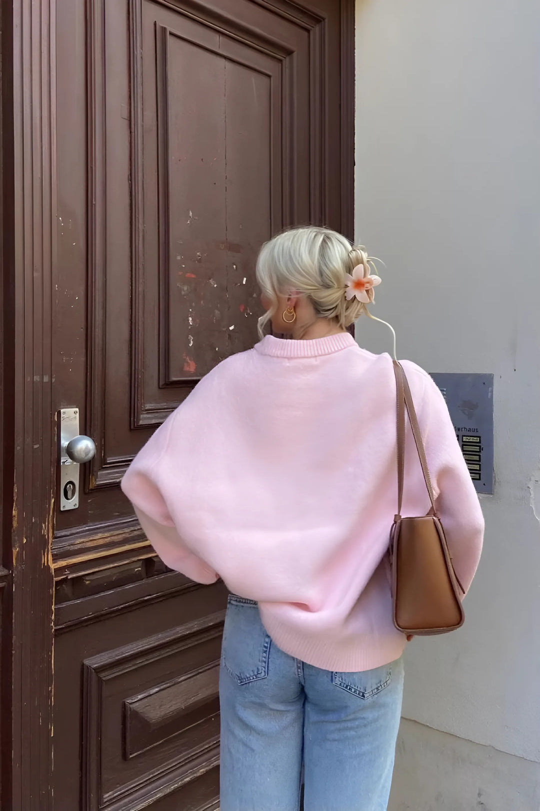 Hectar - Oversized roze trui
