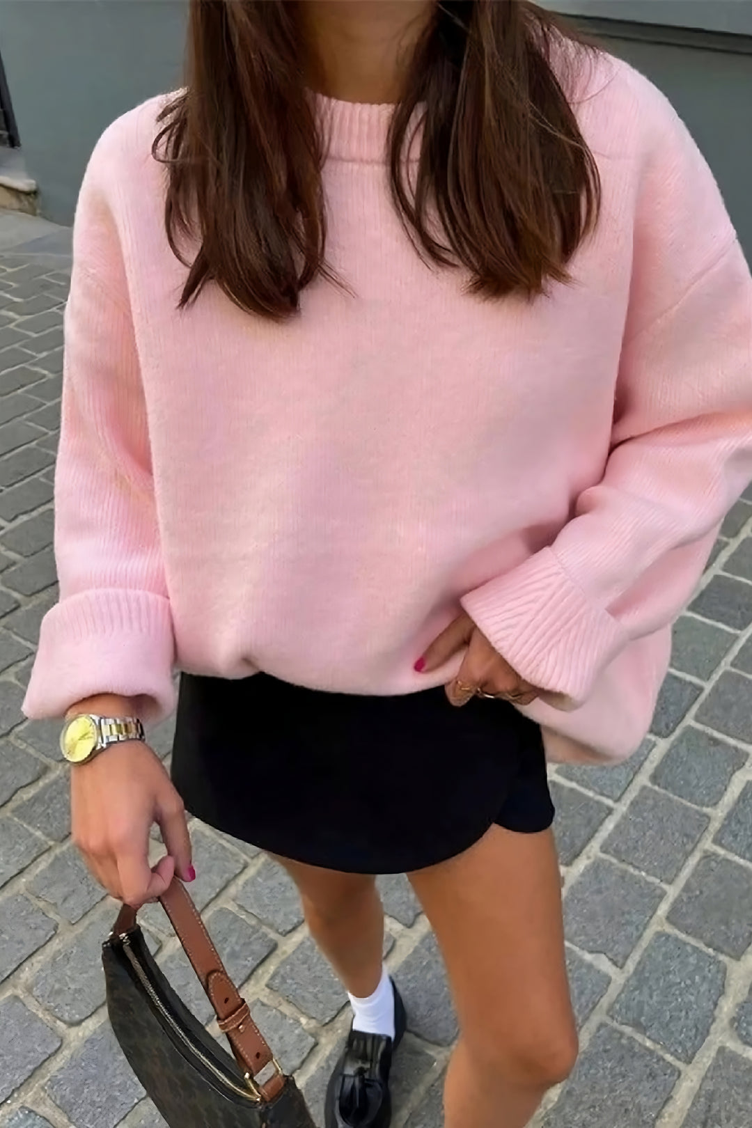 Hectar - Oversized roze trui